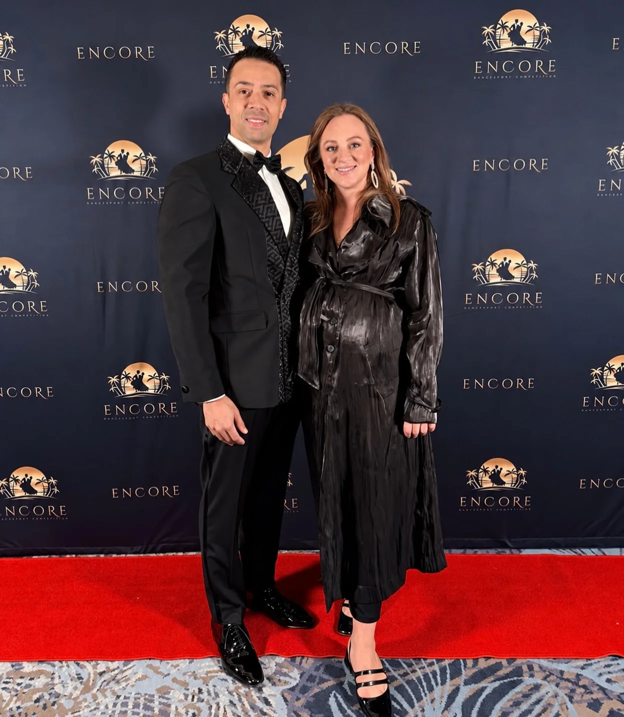 Marcello and Ekaterina Nencini on the Encore DanceSport red carpet