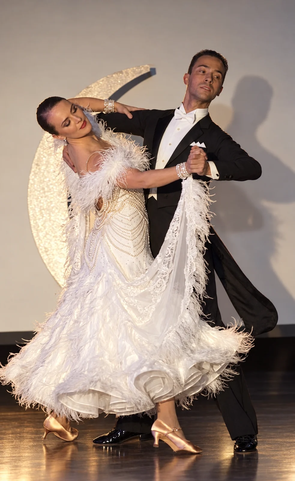 Marcello and Ekaterina Nencini in their competition dance attire