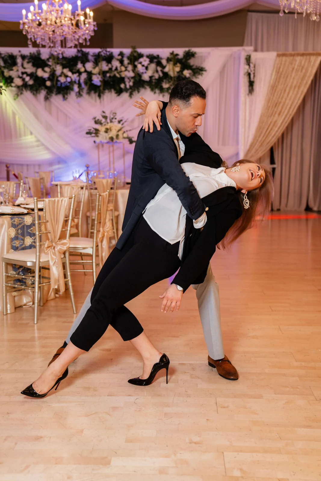 Marcello and Ekaterina Nencini dancing together